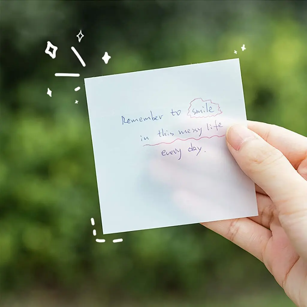 Colorful Transparent Sticky Notes - Clear Sticky Notes™